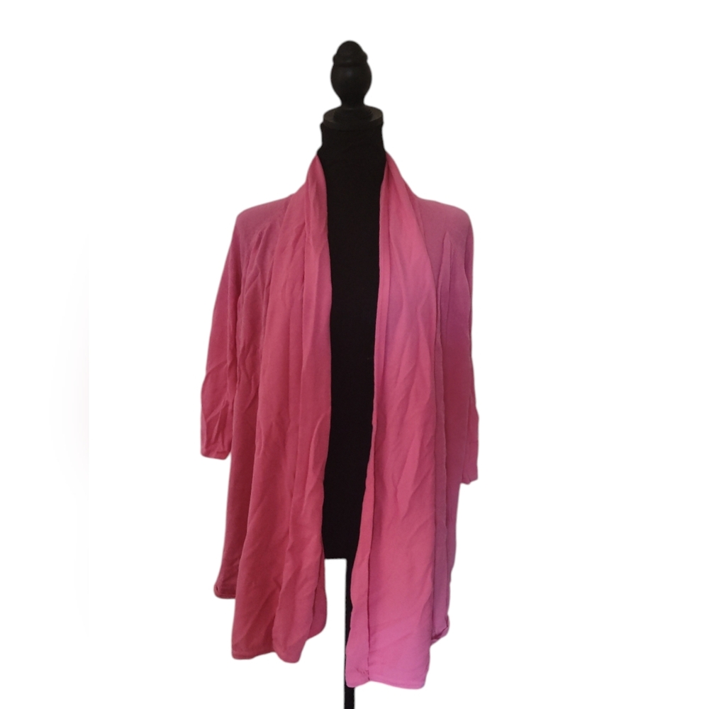 Barbie Pink Drape Cardigan with 3/4 sleeve💗